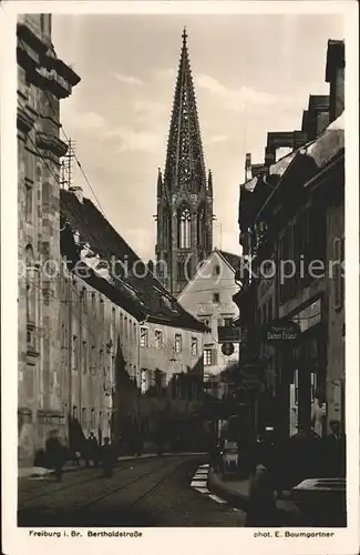 Foto Baumgartner E. Nr. 1838 Freiburg i. Br. Bertholdstrasse Kat. Fotografie