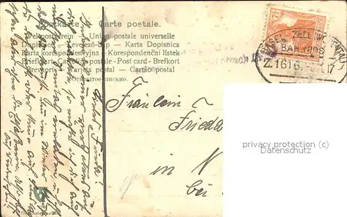 Bahnpost Stempel Basel Zell Frau Brief  Kat. Philatelie