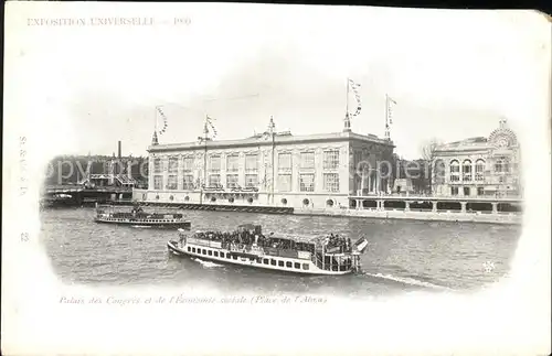 Exposition Universelle Paris 1900 Palais des Congres Boote  Kat. Expositions