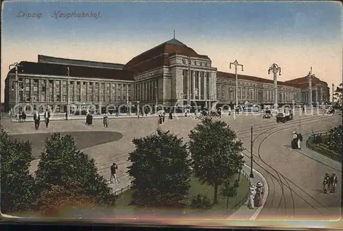 Bahnhof Leizpig Hauptbahnhof Strassenbahn Kat. Eisenbahn