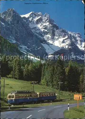 Zugspitzbahn Garmisch Partenkirchen Zugspitzgipfel Elbsee Seilbahn Kat. Eisenbahn