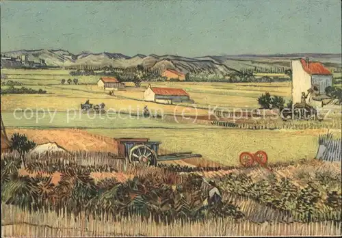 Van Gogh Vincent Landschaft mit Gemuesegarten Nr. K90  Kat. Kuenstlerkarte
