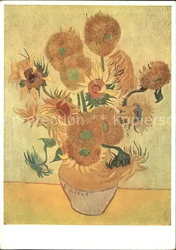 Van Gogh Vincent Sonnenblumen Bruckmanns Bildkarte Nr. 57 Kat. Kuenstlerkarte