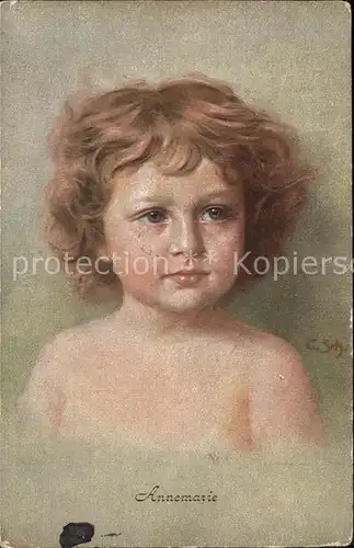 kk86440 Kinder Child Enfants Annemarie Dresdner Kuenstlerkarte Nr. 217 C. Sch.  Kategorie. Kinder Alte Ansichtskarten