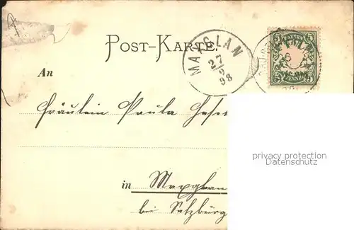 Verlag Ackermann Kuenstlerpostkarte Nr. 290 R. Beyschlag Glueck und Gruss  Kat. Verlage