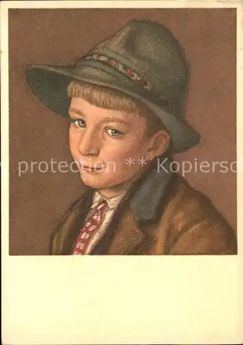 kk86622 Kinder Child Enfants Kuenstlerkarte Francois de Ribaupierre Geisshirt aus Evolena Kategorie. Kinder Alte Ansichtskarten