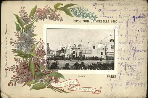 Exposition Universelle Paris 1900 Alger Salutations odorantes Kat. Expositions