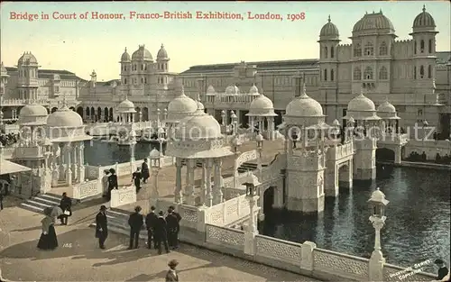 Exhibition Franco British London 1908 Bridge in Court of Honour  Kat. Expositions