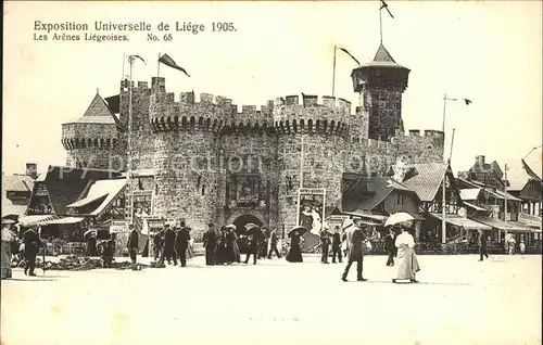 Exposition Universelle Liege 1905 Les Arenes Liegeoises No. 65 Kat. Expositions