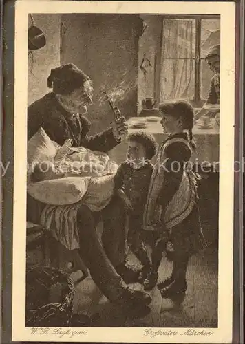 Verlag Wiechmann Nr. 104 Grossvaters Maerchen Kinder Pfeife Baby W. R. Leigh 