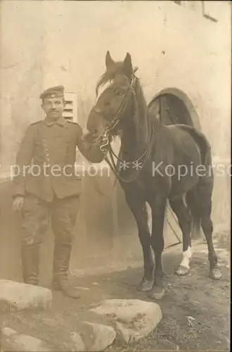 Kavallerie Jaeger zu Pferde WK1 Pferd Soldat  Kat. WK1
