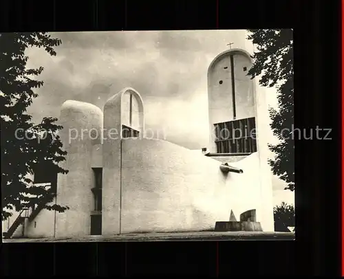 Gebaeude und Architektur Chapelle de Notre Dame du Haut Architecte Le Corbusier Wallfahrtskirche Ronchamp Kat. Gebaeude