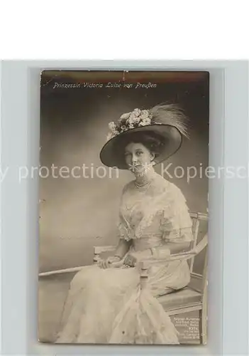 Adel Prinzessin Victoria Luise von Preussen Kat. Koenigshaeuser