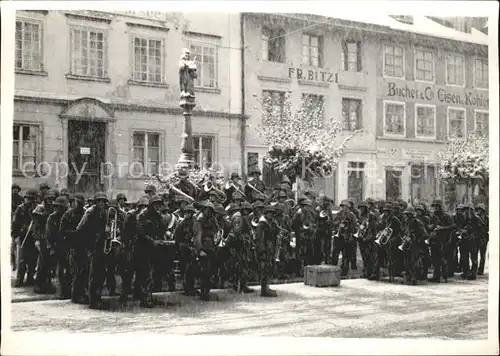 Helvetia Schweiz Soldaten  / Heraldik /