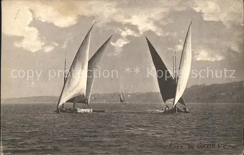 Segelboote Barque du Lac Leman Kat. Schiffe