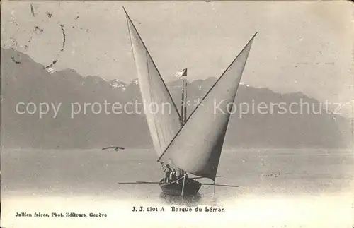 Segelboote Barque du Lac Leman Kat. Schiffe