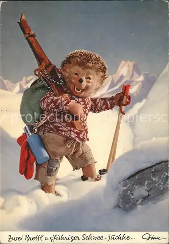 Mecki Nr. 327 Ski  Kat. Comic
