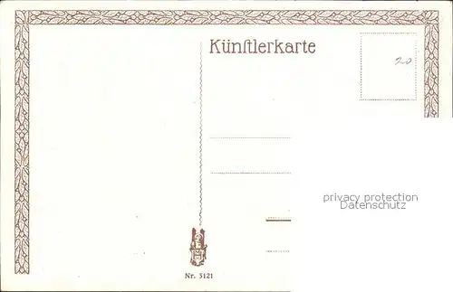 Kuenstlerkarte L. M. Roth Nr. 3121 Familie Kind Baby Spielzeug  Kat. Kuenstlerkarte