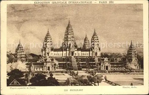 Exposition Coloniale Internationale Paris 1931 Angkor Vat Kat. Expositions