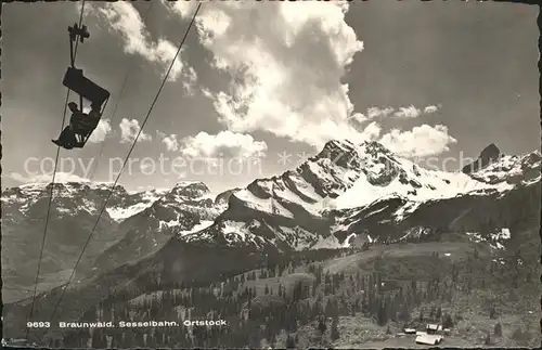 Sessellift Braunwald Ortstock  Kat. Bahnen