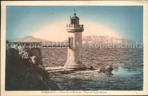 Leuchtturm Lighthouse Marseille Phare de la Desirade  Kat. Gebaeude
