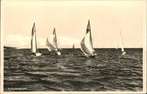 Segelboote Kanholmsfjaerden Kat. Schiffe