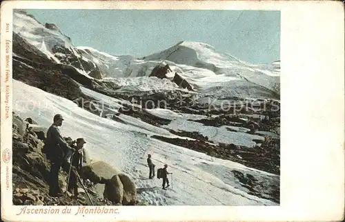 Gletscher Ascension Montblanc Kat. Berge