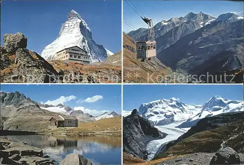 Seilbahn Zermatt Schwarzsee / Bahnen /