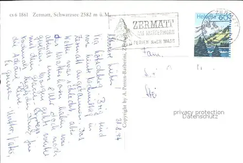 Seilbahn Zermatt Schwarzsee / Bahnen /