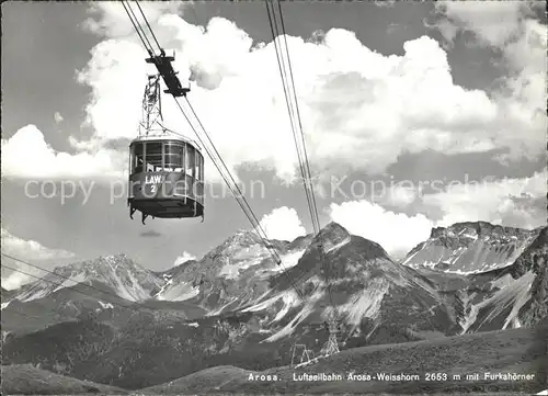 Seilbahn Arosa-Weisshorn Furkahoerner  / Bahnen /