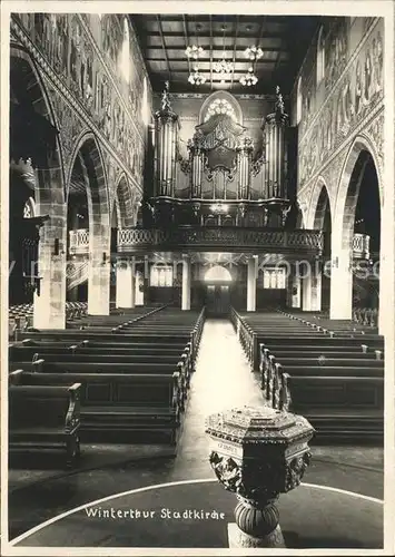 Kirchenorgel Winterthur Stadtkirche Kat. Musik