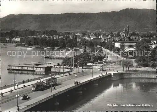 Strassenbahn Zuerich Quaibruecke Uetliberg Kat. Strassenbahn