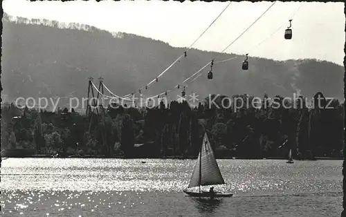 Segelboote Gondelbahn Zuerichsee  Kat. Schiffe