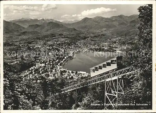 Zahnradbahn Lugano Ferrovia Funicolare San Salvatore  Kat. Bergbahn