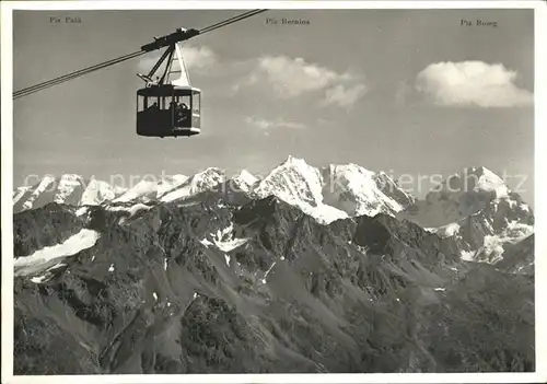 Seilbahn St. Moritz Corviglia Piz Nair Bernina Gruppe / Bahnen /