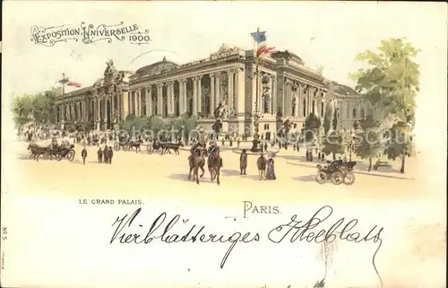 Exposition Universelle Paris 1900 Grand Palais  Kat. Expositions