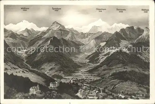Panoramakarte Wildhorn Spitzhorn Oldenhorn Diablerets / Besonderheiten /