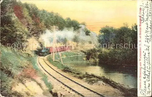 Lokomotive Curve on Meriden Waterbury  Kat. Eisenbahn