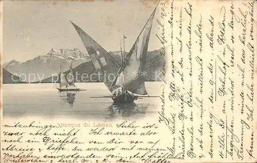 Segelboote Barque du Leman  Kat. Schiffe