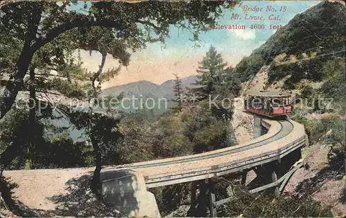 Bergbahn Mt. Lowe California  Kat. Bergbahn