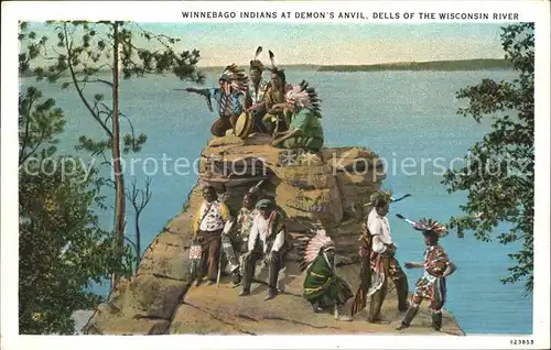 Indianer Native American Winnebago Indians Demon s Anvil Wisconsin River Kat. Regionales