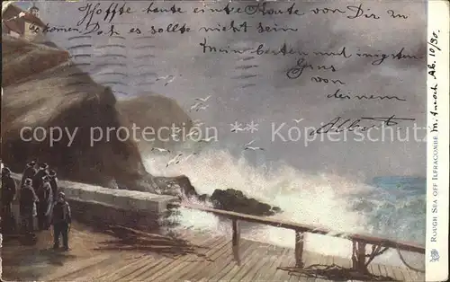 Verlag Tucks Oilette Nr. 1721 Rough Sea off Ilfracombe  Kat. Verlage