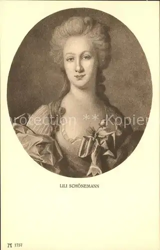 Goethe Johann Wolfgang von Lili Schoenemann F. A. Ackermann s Verlag Nr. 1757 Kat. Dichter