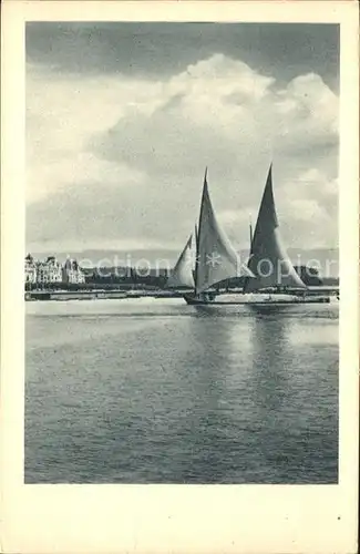 Segelboote Segelschiff Genfersee Kat. Schiffe