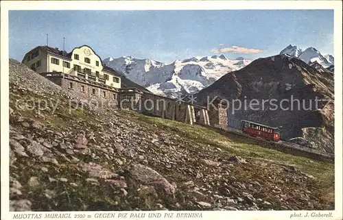 Foto Gaberell J. Nr. 5003 Muottas Muraigl Piz Palue Piz Bernina Zahnradbahn Kat. Fotografie Schweiz