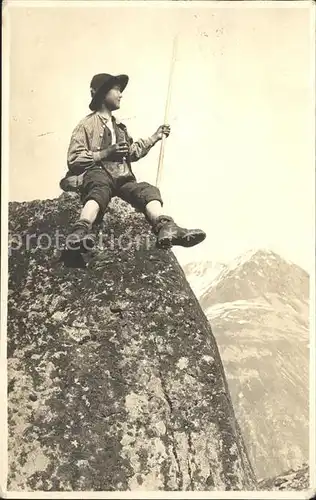 Wandern Bergsteigen Junge  Kat. Berge