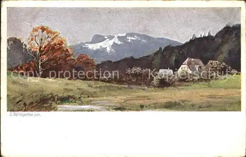 Splitgerber J. jr. Landschaft Kat. Kuenstlerkarte