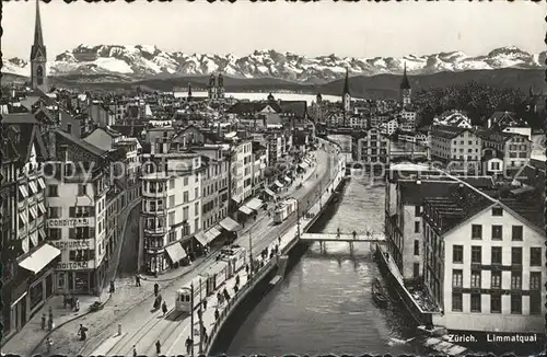 Strassenbahn Zuerich Limmatquai Kat. Strassenbahn