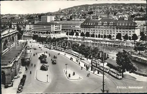 Strassenbahn Zuerich Bahnhofquai Kat. Strassenbahn