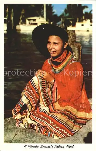 Indianer Native American Florida Seminole Indian Maid  Kat. Regionales